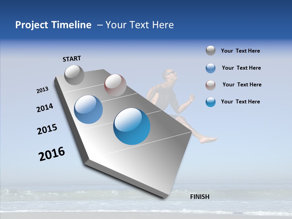 Man Outdoor Fitness PowerPoint Template