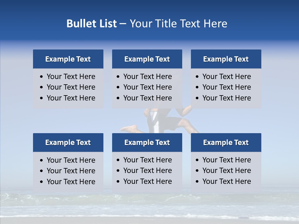 Man Outdoor Fitness PowerPoint Template