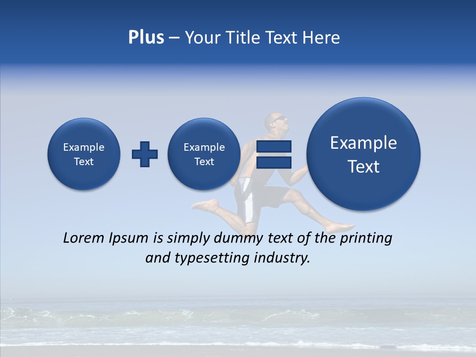 Man Outdoor Fitness PowerPoint Template