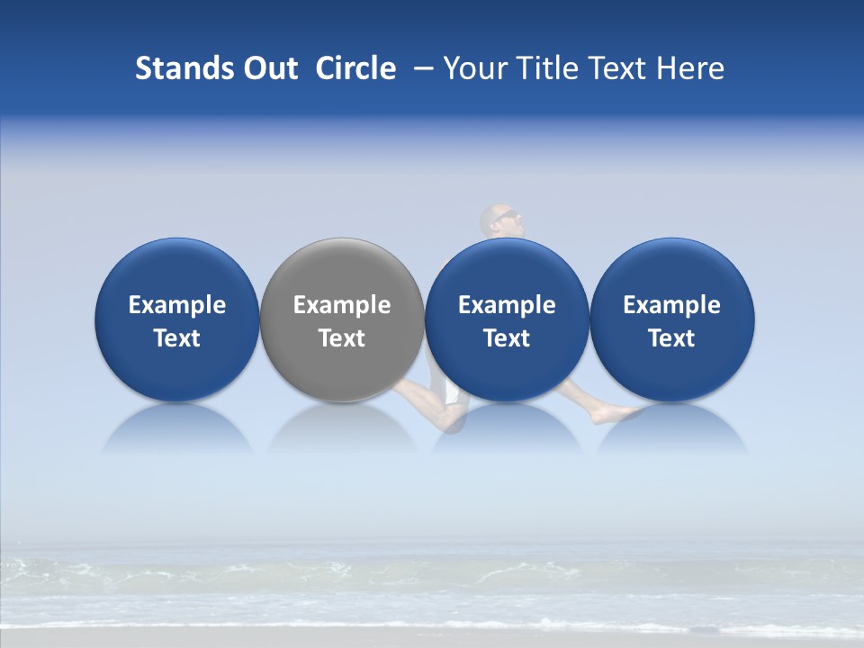 Man Outdoor Fitness PowerPoint Template