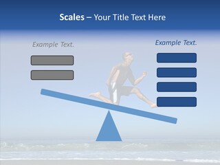 Man Outdoor Fitness PowerPoint Template