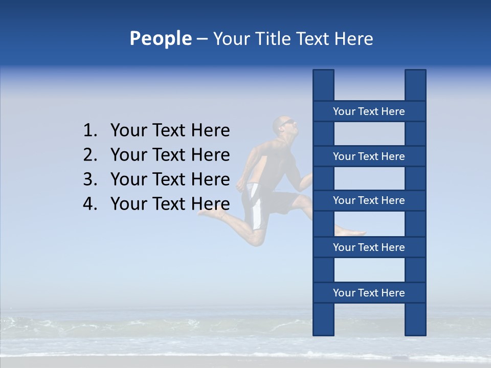 Man Outdoor Fitness PowerPoint Template