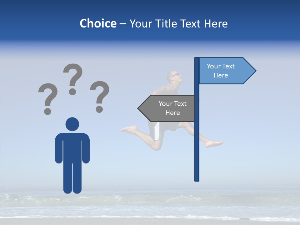 Man Outdoor Fitness PowerPoint Template
