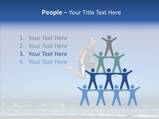 Man Outdoor Fitness PowerPoint Template