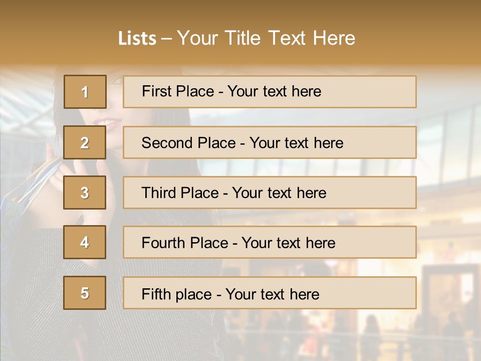 Pretty Smile Interior PowerPoint Template