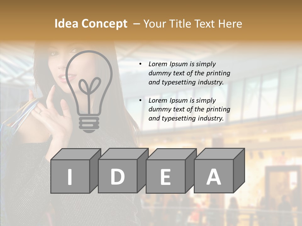 Pretty Smile Interior PowerPoint Template