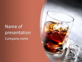 Rum Distilled Cold PowerPoint Template