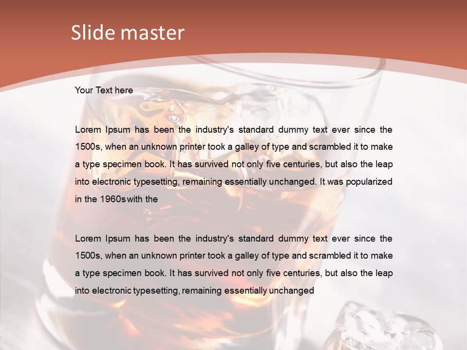 Rum Distilled Cold PowerPoint Template