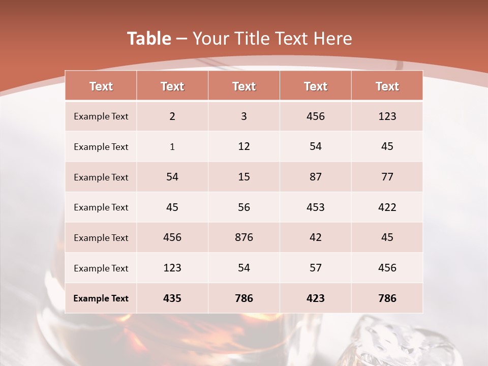 Rum Distilled Cold PowerPoint Template