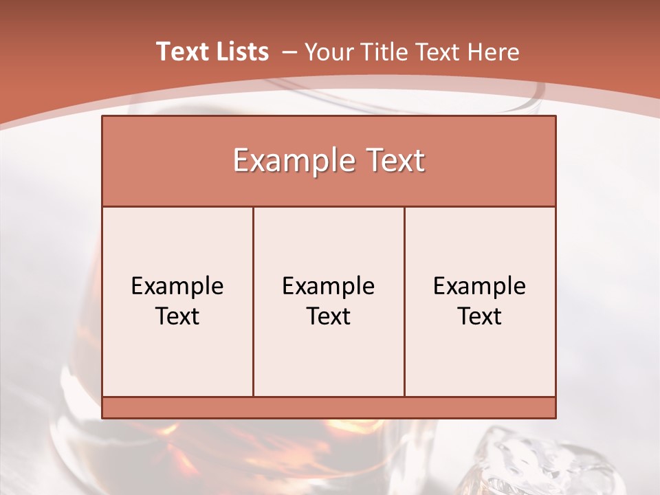 Rum Distilled Cold PowerPoint Template