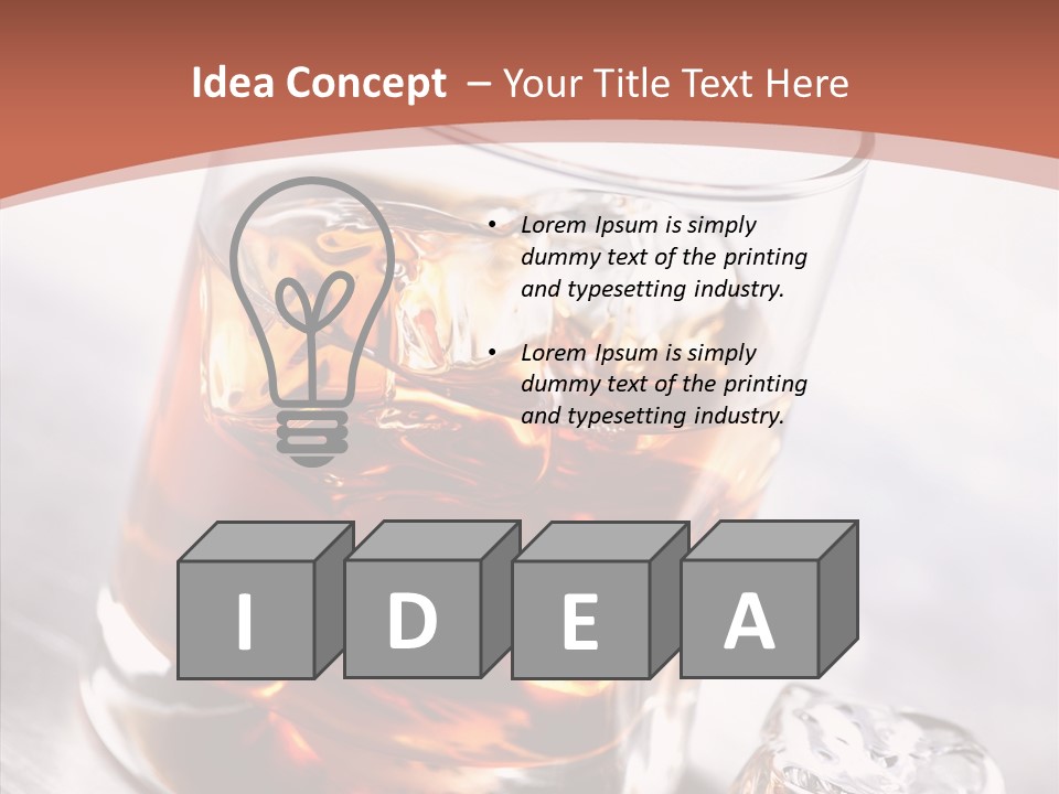 Rum Distilled Cold PowerPoint Template