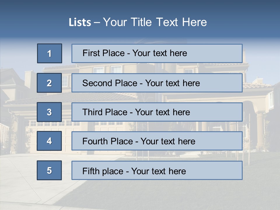 Roof Architect Large PowerPoint Template