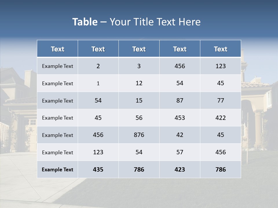 Roof Architect Large PowerPoint Template
