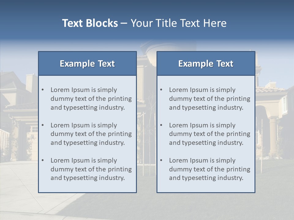 Roof Architect Large PowerPoint Template