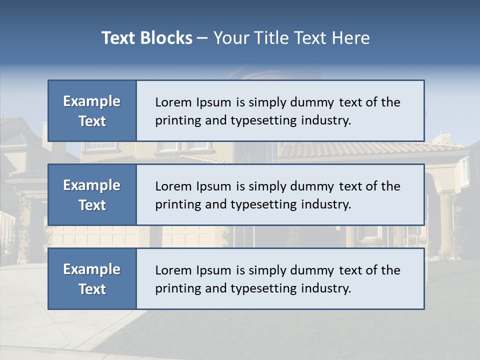 Roof Architect Large PowerPoint Template