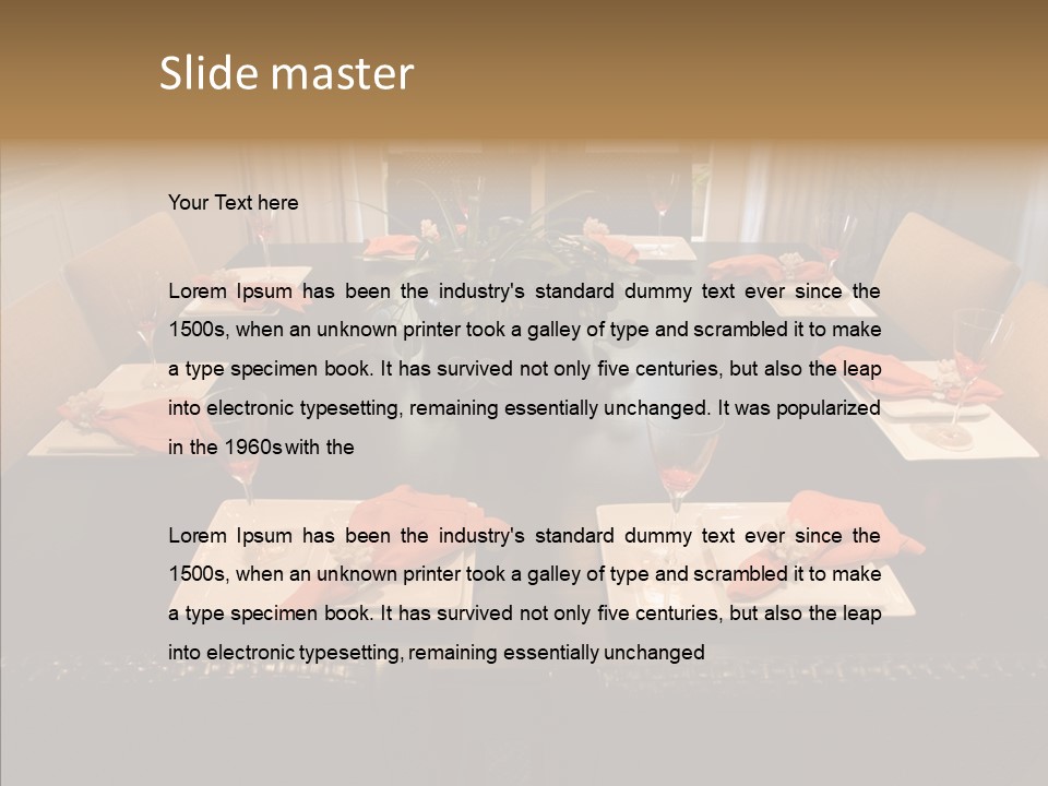 Interior Cup Estate PowerPoint Template