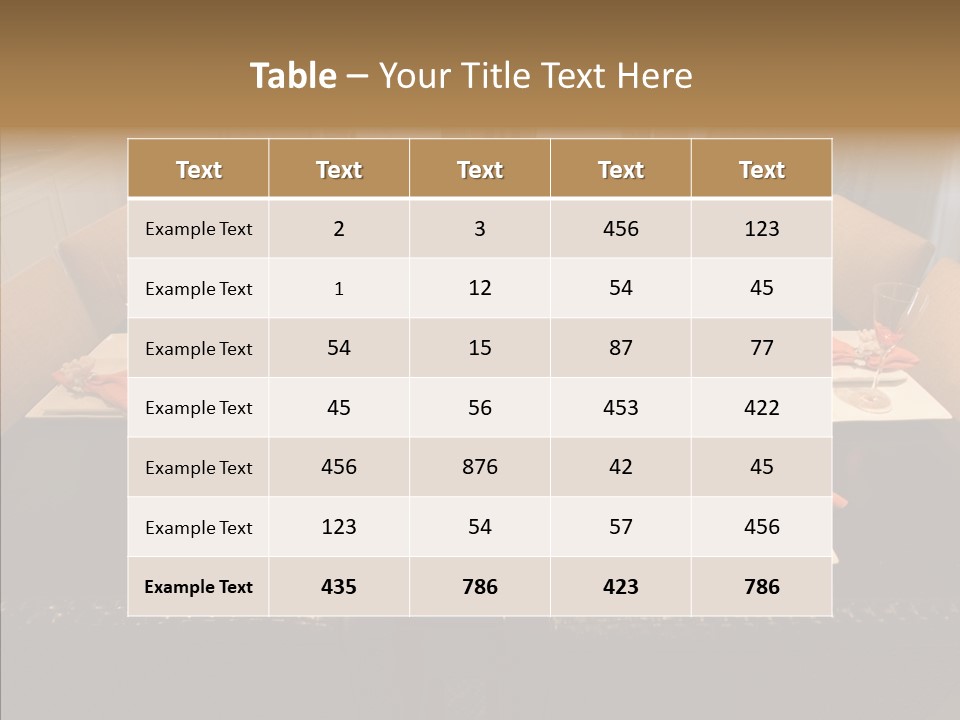 Interior Cup Estate PowerPoint Template