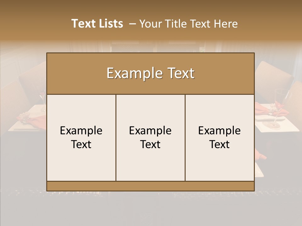 Interior Cup Estate PowerPoint Template