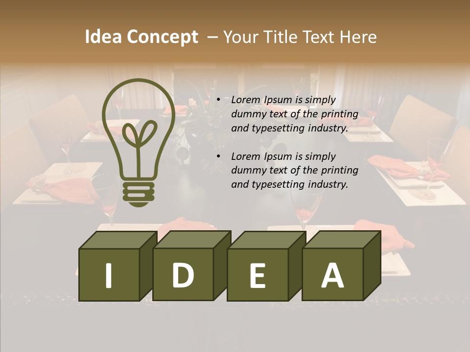 Interior Cup Estate PowerPoint Template