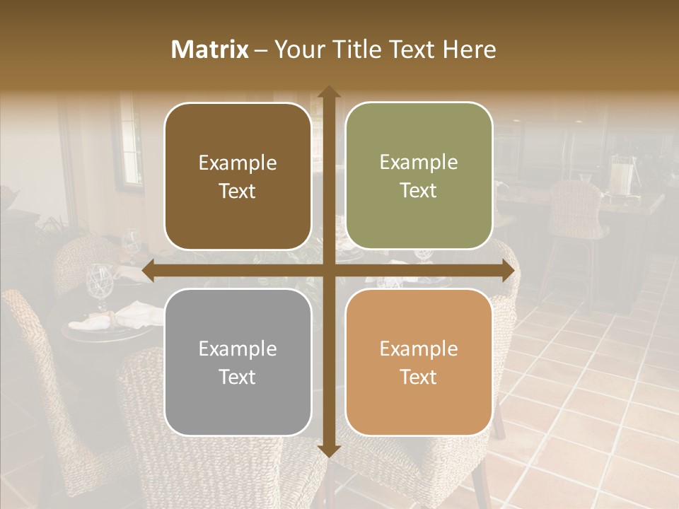 Breakfast Table And Luxury Home Kitchen PowerPoint Template