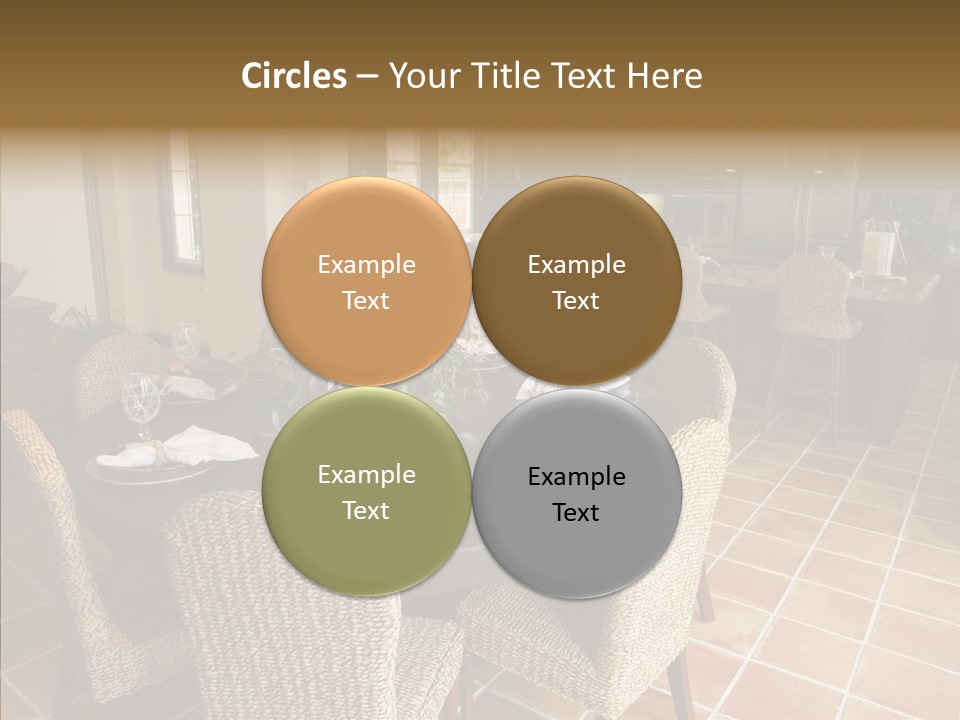 Breakfast Table And Luxury Home Kitchen PowerPoint Template