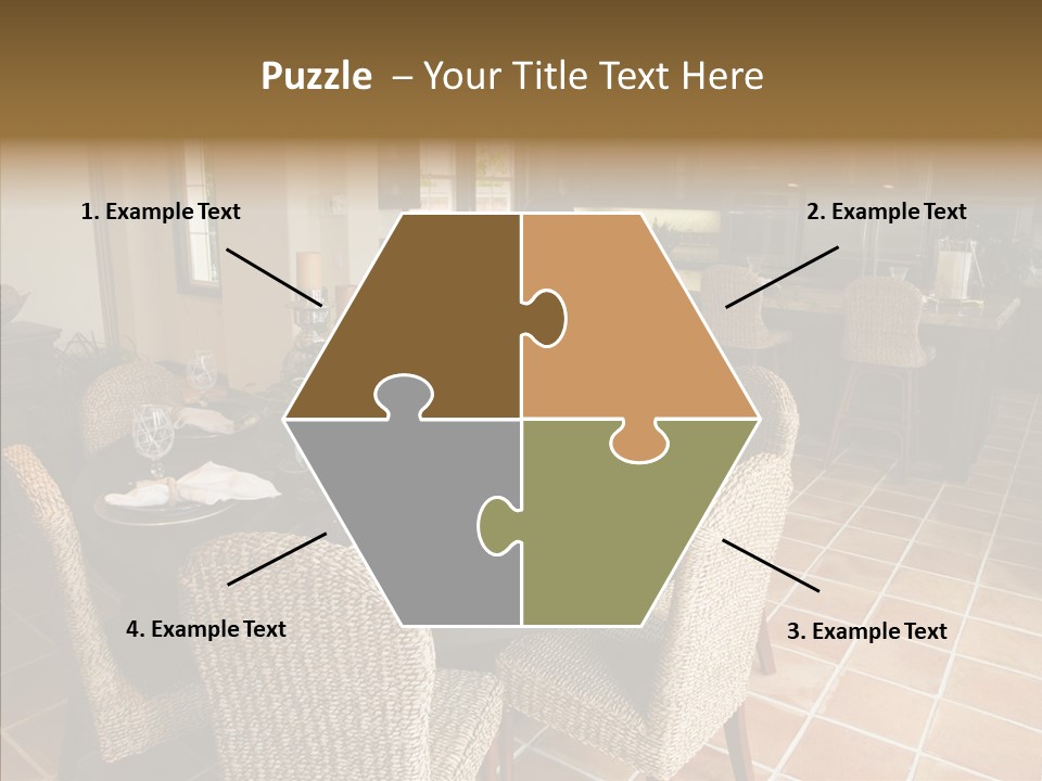 Breakfast Table And Luxury Home Kitchen PowerPoint Template