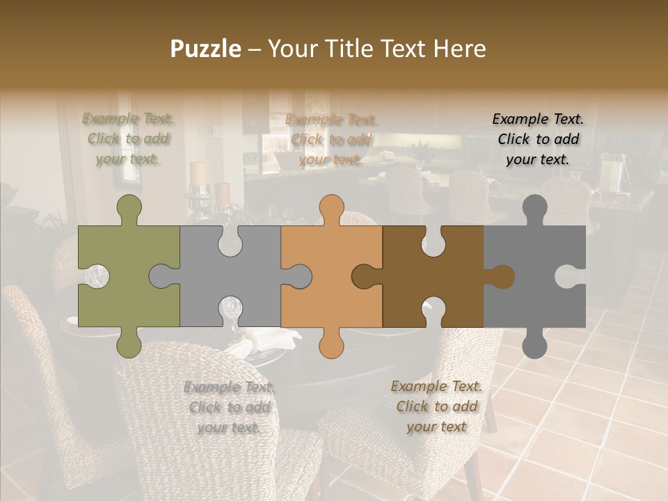 Breakfast Table And Luxury Home Kitchen PowerPoint Template