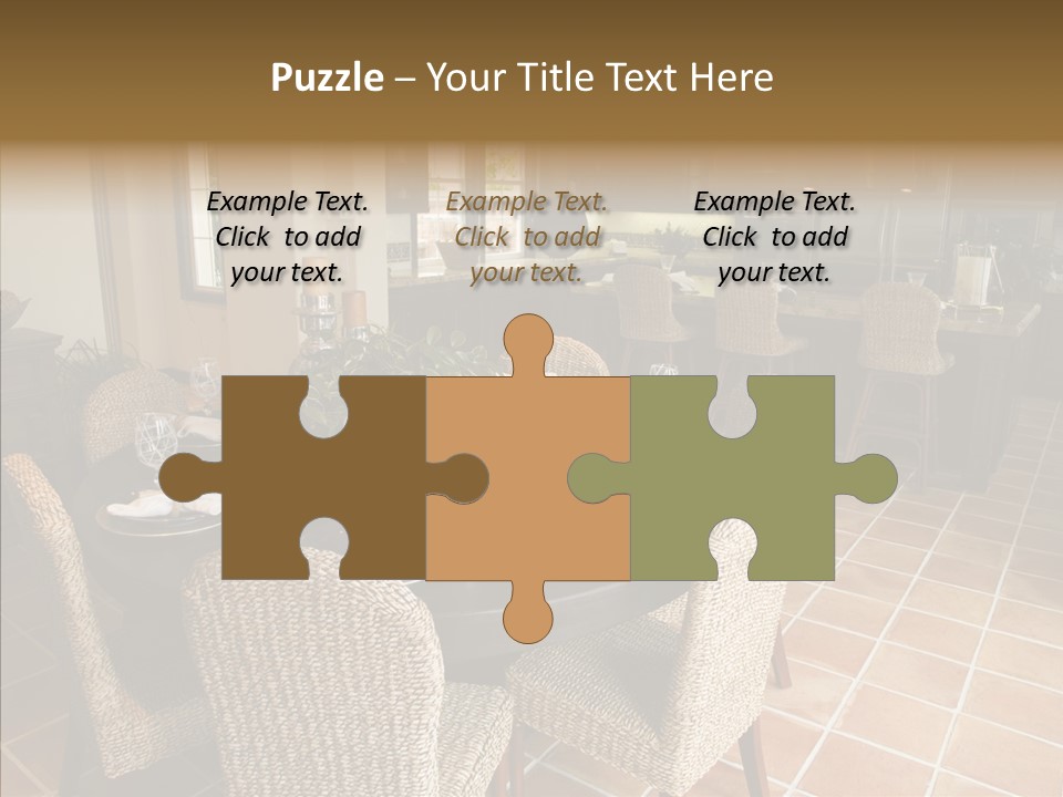 Breakfast Table And Luxury Home Kitchen PowerPoint Template