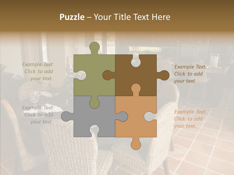 Breakfast Table And Luxury Home Kitchen PowerPoint Template