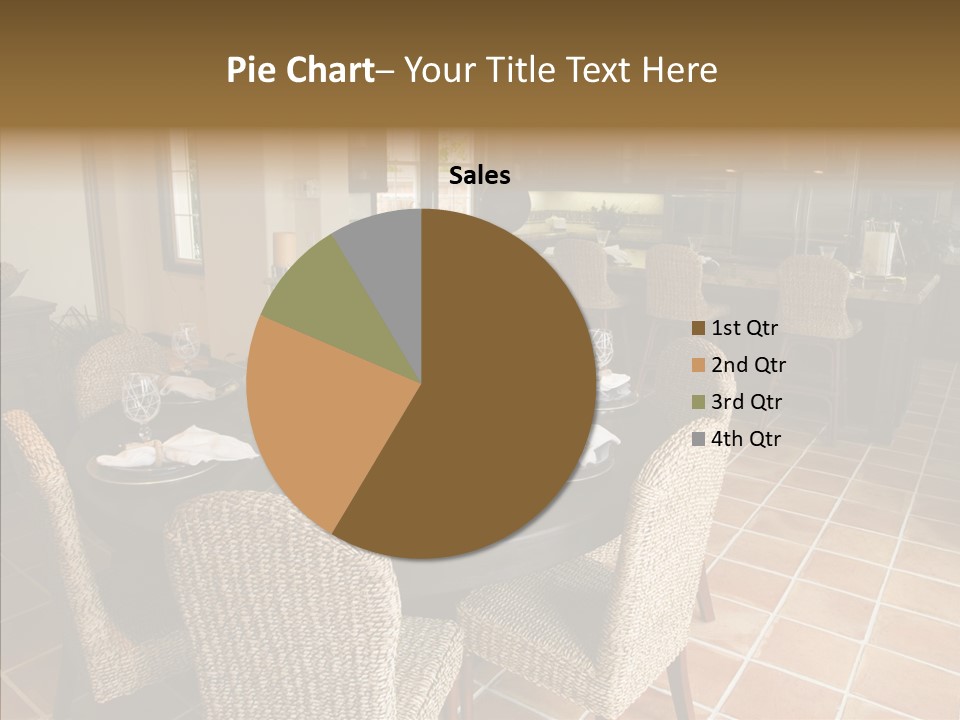 Breakfast Table And Luxury Home Kitchen PowerPoint Template