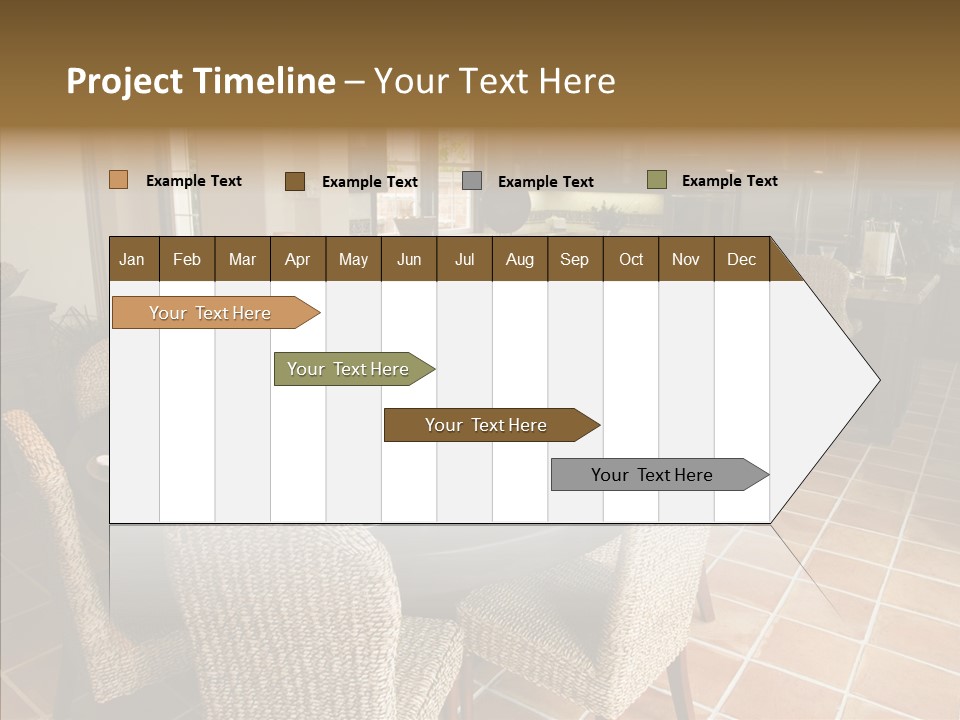 Breakfast Table And Luxury Home Kitchen PowerPoint Template