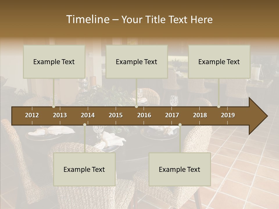 Breakfast Table And Luxury Home Kitchen PowerPoint Template