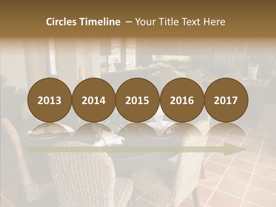 Breakfast Table And Luxury Home Kitchen PowerPoint Template