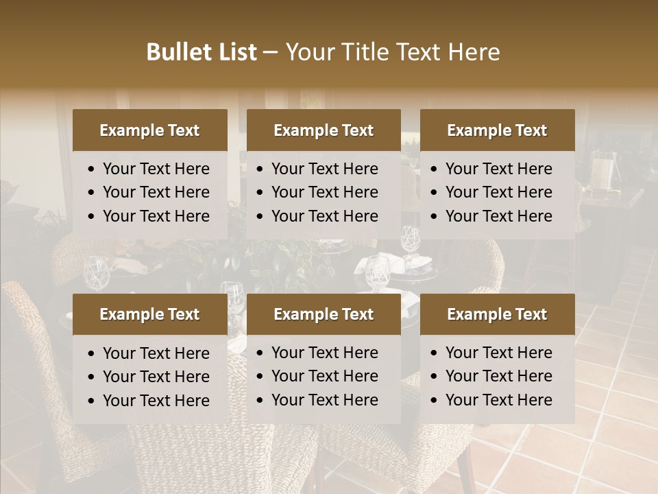 Breakfast Table And Luxury Home Kitchen PowerPoint Template