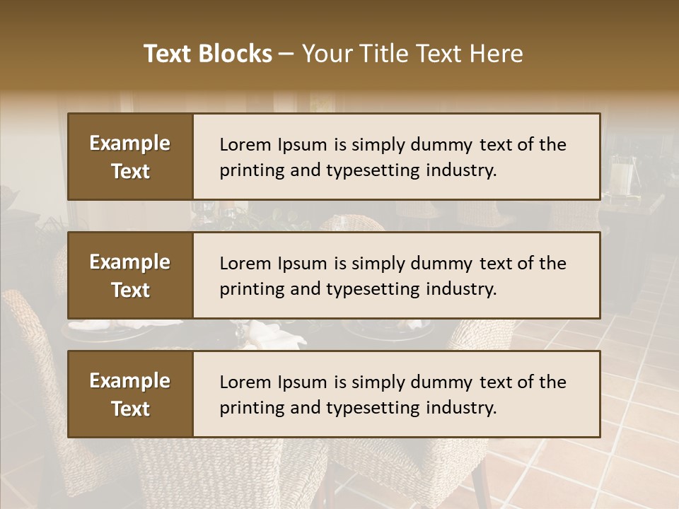 Breakfast Table And Luxury Home Kitchen PowerPoint Template