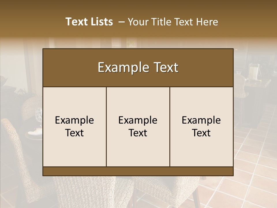 Breakfast Table And Luxury Home Kitchen PowerPoint Template