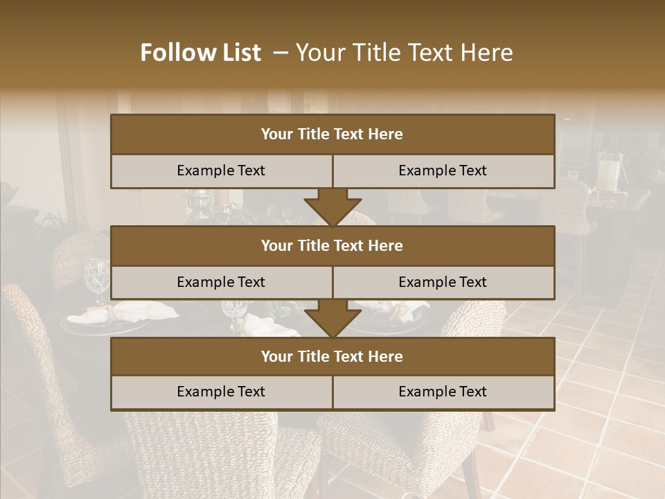 Breakfast Table And Luxury Home Kitchen PowerPoint Template