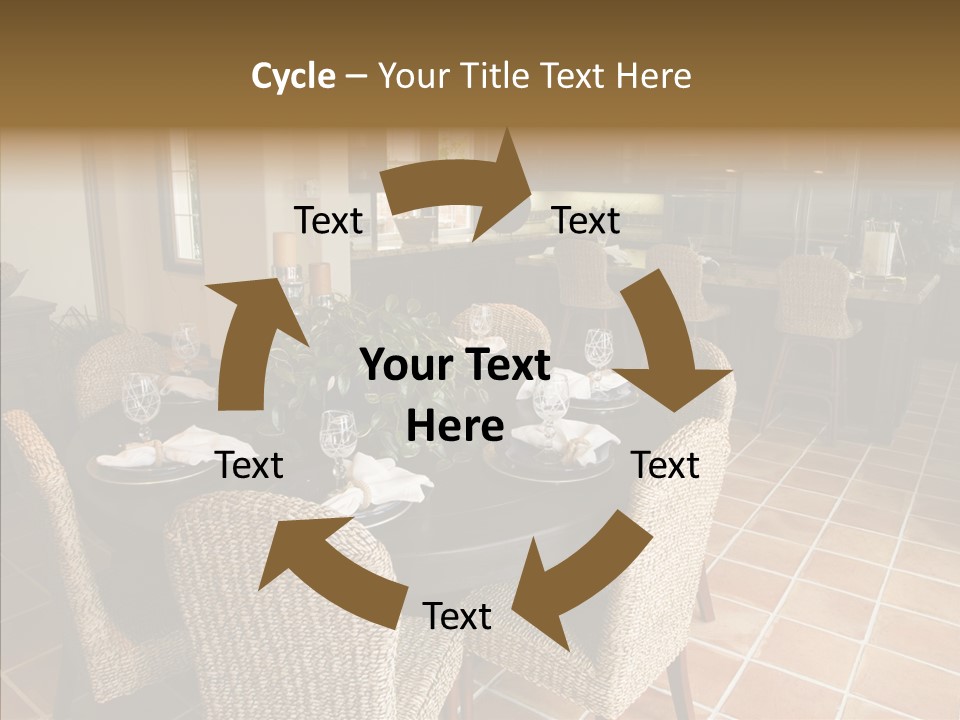 Breakfast Table And Luxury Home Kitchen PowerPoint Template