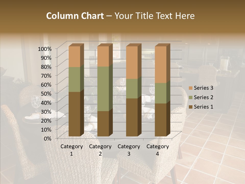 Breakfast Table And Luxury Home Kitchen PowerPoint Template
