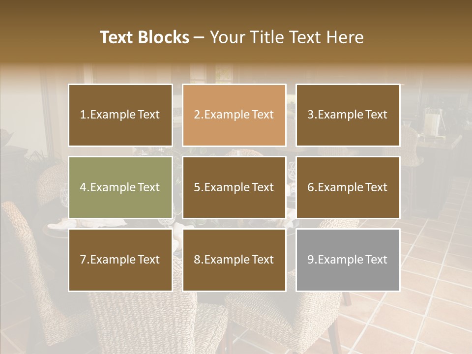 Breakfast Table And Luxury Home Kitchen PowerPoint Template