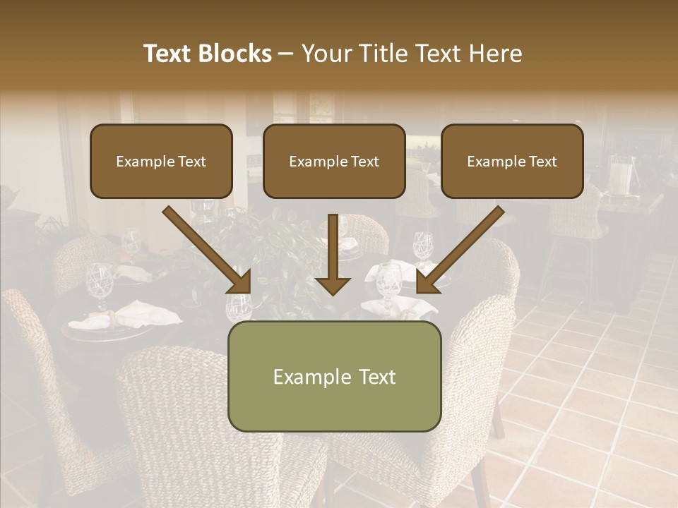 Breakfast Table And Luxury Home Kitchen PowerPoint Template