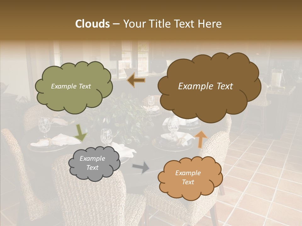 Breakfast Table And Luxury Home Kitchen PowerPoint Template