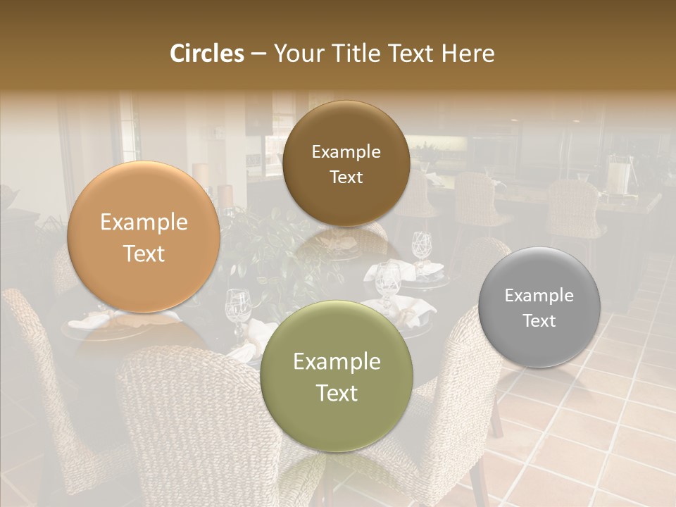 Breakfast Table And Luxury Home Kitchen PowerPoint Template