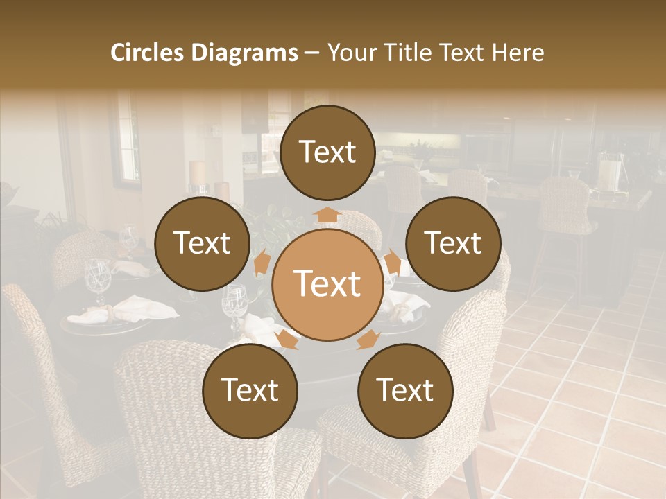 Breakfast Table And Luxury Home Kitchen PowerPoint Template