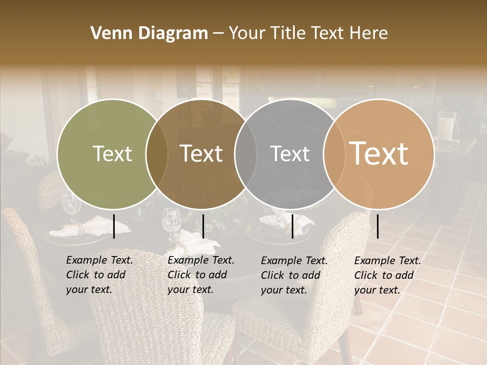 Breakfast Table And Luxury Home Kitchen PowerPoint Template