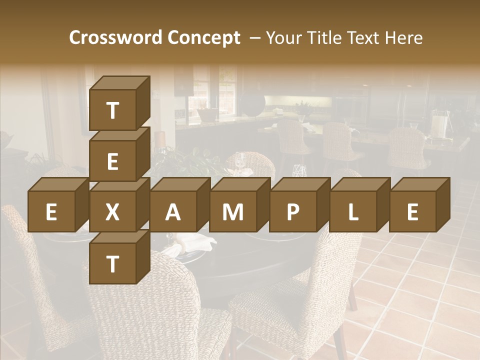 Breakfast Table And Luxury Home Kitchen PowerPoint Template