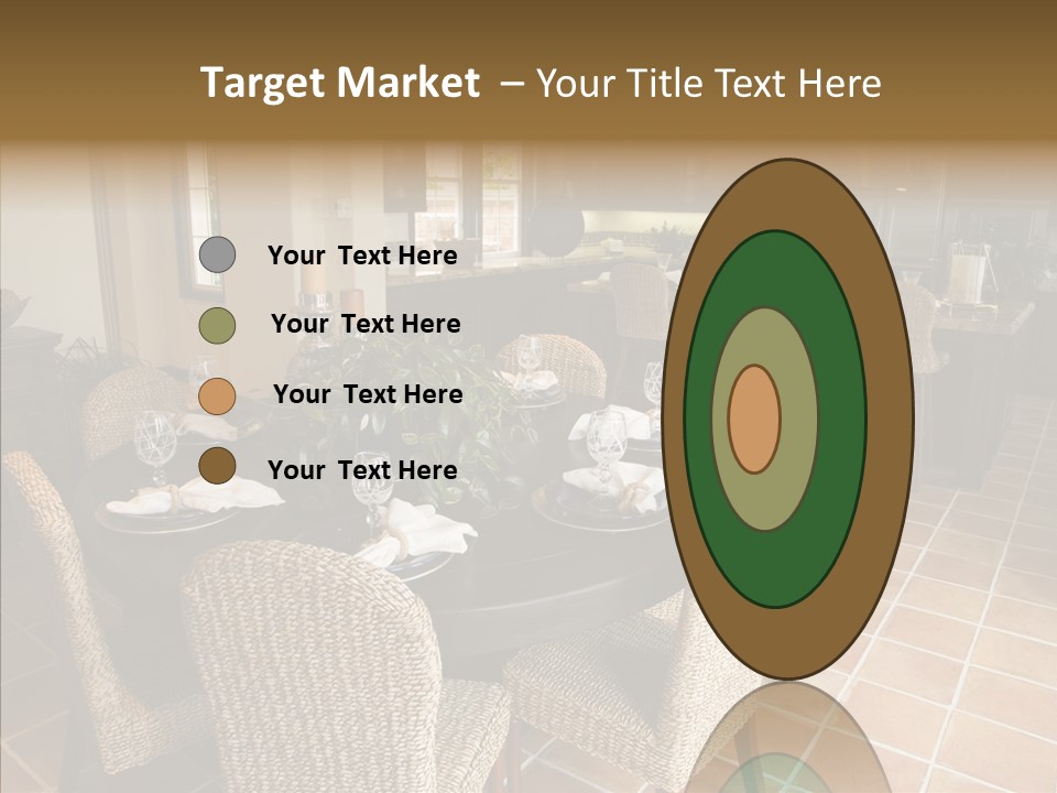 Breakfast Table And Luxury Home Kitchen PowerPoint Template