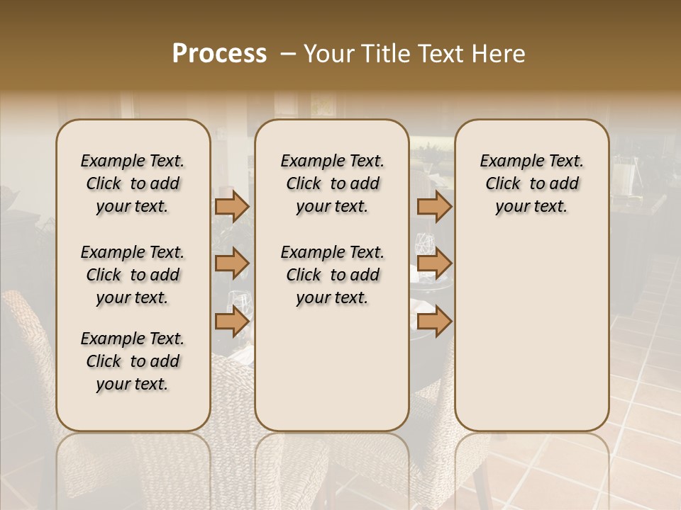 Breakfast Table And Luxury Home Kitchen PowerPoint Template