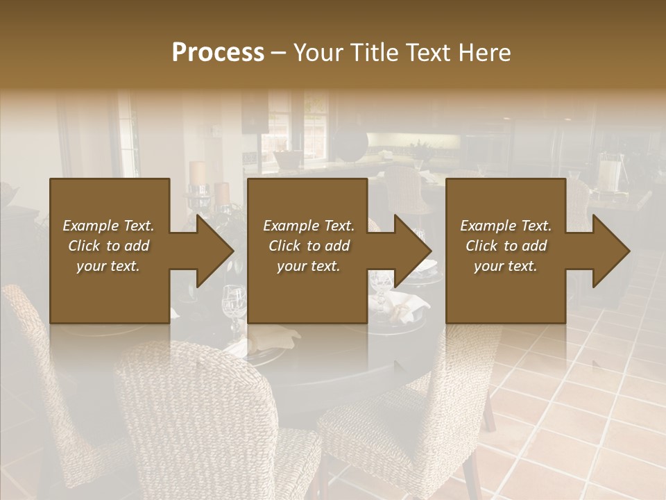 Breakfast Table And Luxury Home Kitchen PowerPoint Template