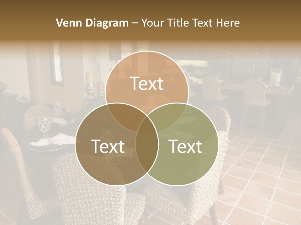 Breakfast Table And Luxury Home Kitchen PowerPoint Template